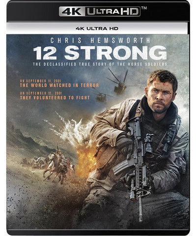 12 Strong (Chris Hemsworth Michael Shannon) Twelve New 4K Ultra HD Blu-ray