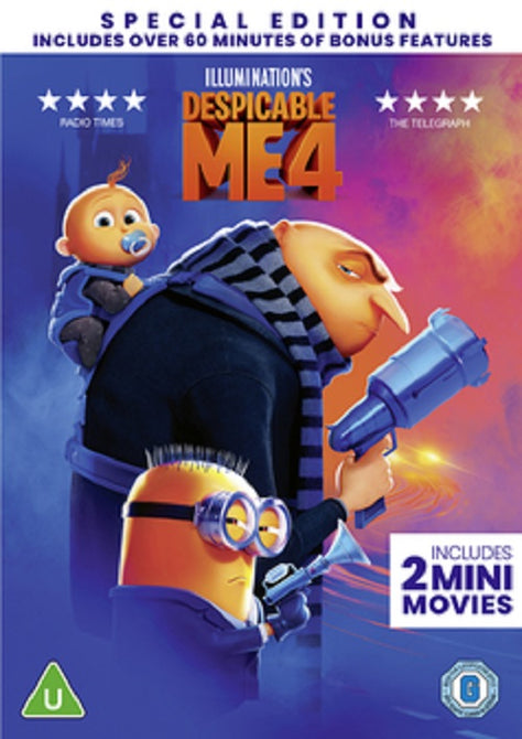 Despicable Me 4 (Steve Carrell Kristen Wiig Will Ferrell) Four New DVD