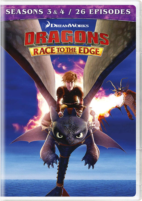 Dragons Race To The Edge Season 3 + 4 Series 3 and New Region 1 DVD Box Set