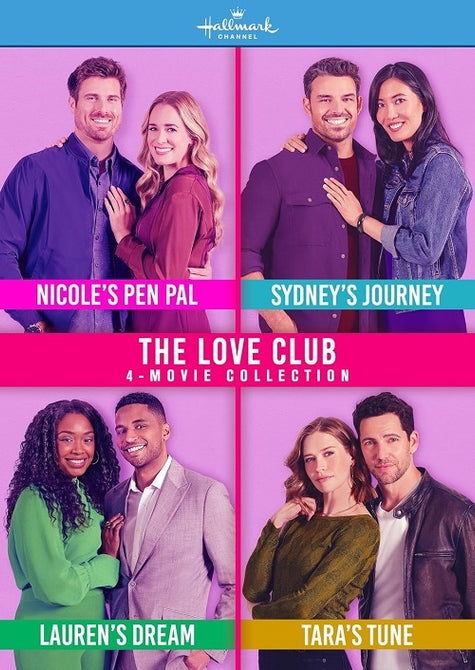 Hallmark 4 Movie Collection The Love Club Nicole's Pen Pal Nicoles New DVD