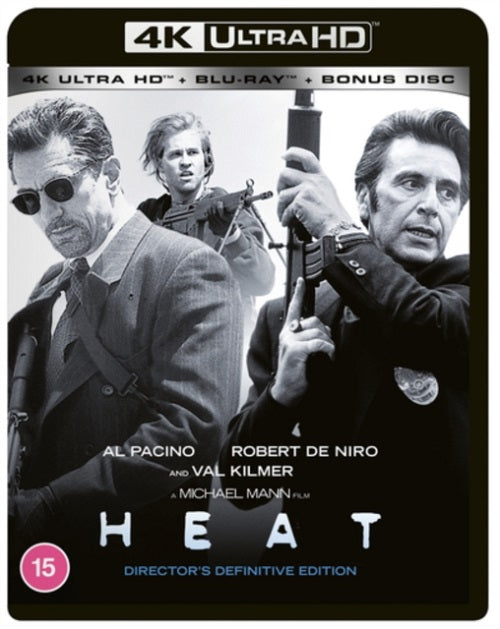 Heat (Al Pacino Robert De Niro Val Kilmer) New 4K Ultra HD Region B Blu-ray