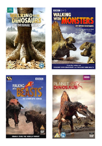 Walking With Dinosaurs + Beasts + Monsters + Planet Dinosaur New Region 4 DVD