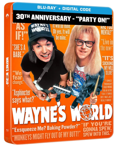 Wayne's World 30th Anniversary Party On Edition Region B Blu-ray + Steelbook