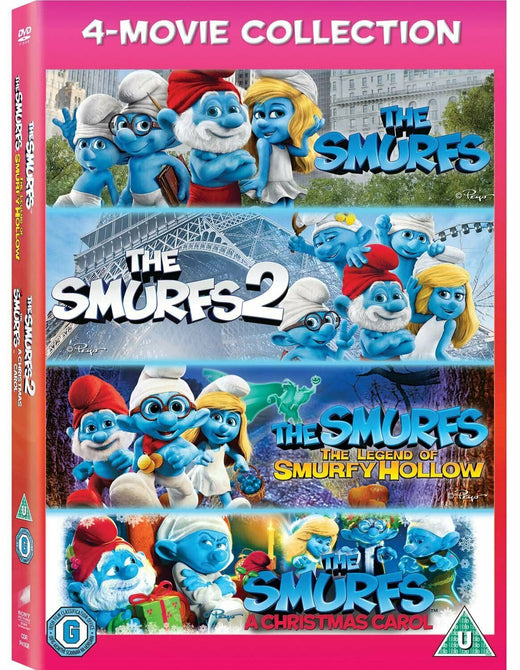 The Smurfs 4 Movie Collection Region 4 DVD 1/2 + Smurfy Hollow + Christmas Carol