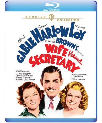 Wife Vs Secretary (Clark Gable Jean Harlow Myrna Loy) New Blu-ray