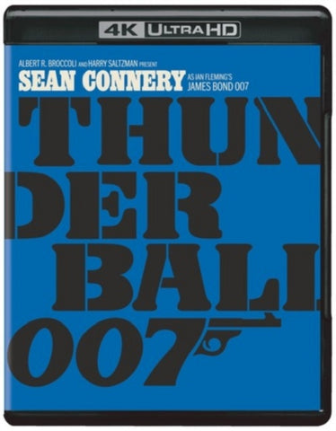 007 Thunderball (Sean Connery Adolfo Celi) 4K Ultra HD Reg B Blu-ray Presale