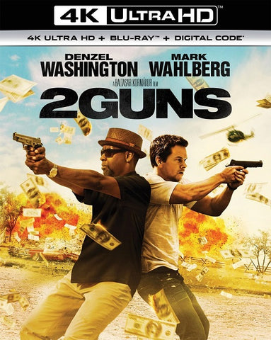 2 Guns (Denzel Washington Mark Wahlberg) Two New 4K Mastering Blu-ray
