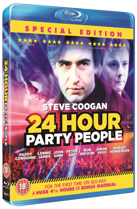24 Hour Party People (Steve Coogan) Twenty Four Special Edition Region B Blu-ray