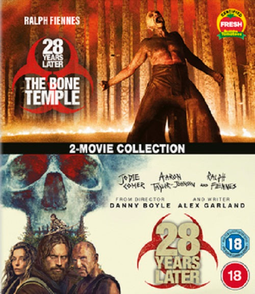 28 Years Later + 28 Years Later The Bone Temple New Region B Blu-ray Presale