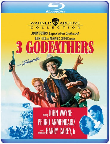 3 Godfathers (Harry Carey Jr. John Wayne Ward Bond) Three New Blu-ray