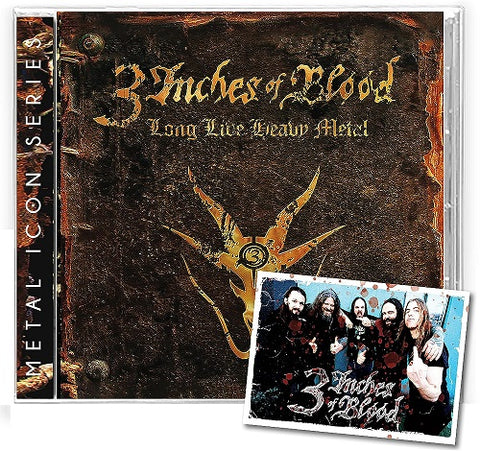 3 Inches of Blood Long Live Heavy Metal Three New CD + Booklet