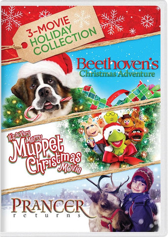 3 Movie Holiday Collection Beethovens Christmas Adventure + Prancer Returns DVD