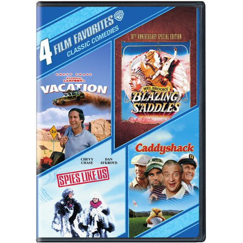 Vacation + Blazing Saddles + Caddyshack + Spies Like Us NEW 4 Films R1 DVD