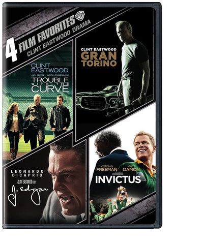 Trouble With the Curve + Gran Torino + J Edgar + Invictus Clint Eastwood NEW DVD