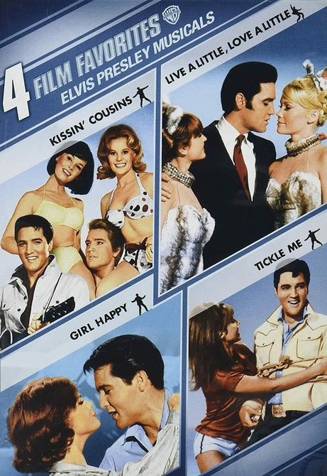 4 Film Favorites Elvis Presley Musicals Tickle Me + Girl Happy Kissin New R4 DVD