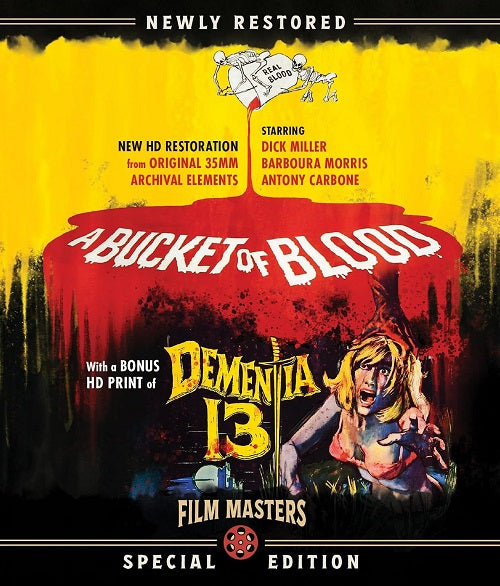 A Bucket Of Blood + Dementia 13 Thirteen Special Edition New Blu-ray Presale