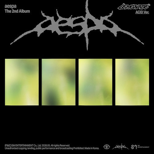 Aespa The 2nd Album LEMONADE ACID Ver New CD + Sticker + Stickers Presale