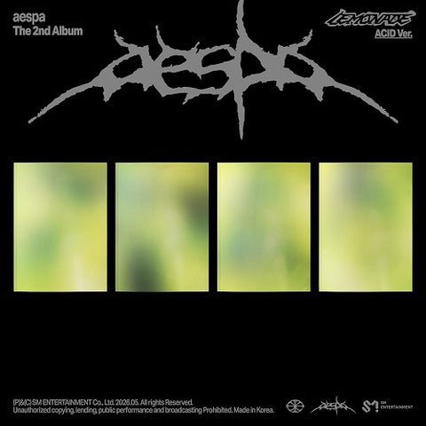 Aespa The 2nd Album LEMONADE ACID Ver New CD + Sticker + Stickers Presale