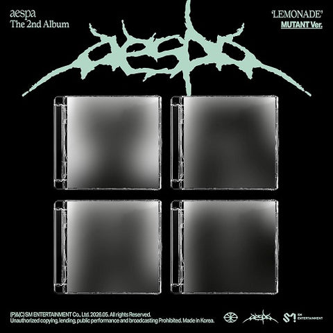 Aespa The 2nd Album LEMONADE MUTANT Ver New CD + Booklet + Photo Presale