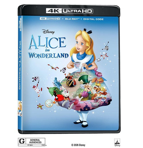 Alice in Wonderland (Kathryn Beaumont) New 4K Ultra HD Blu-ray Digital Presale