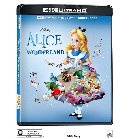 Alice in Wonderland (Kathryn Beaumont) New 4K Ultra HD Blu-ray Digital Presale