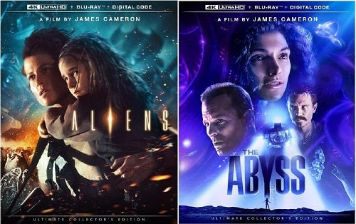 Aliens + The Abyss  4K Ultra HD Region B Blu-ray + Slip Covers IN STOCK NOW