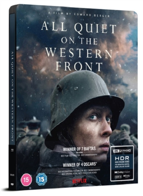 All Quiet On the Western Front New 4K Ultra HD Region B Blu-ray + Steelbook