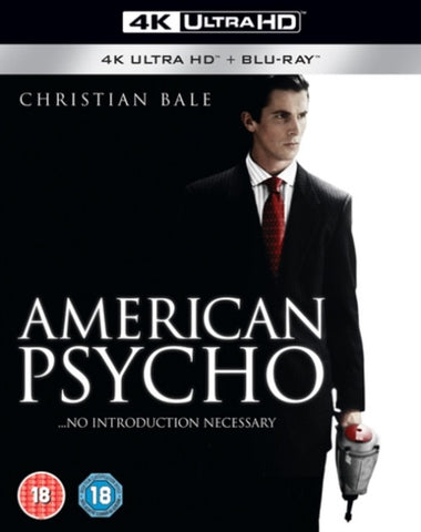 American Psycho (Christian Bale Willem Dafoe) New 4K Ultra HD Region B Blu-ray