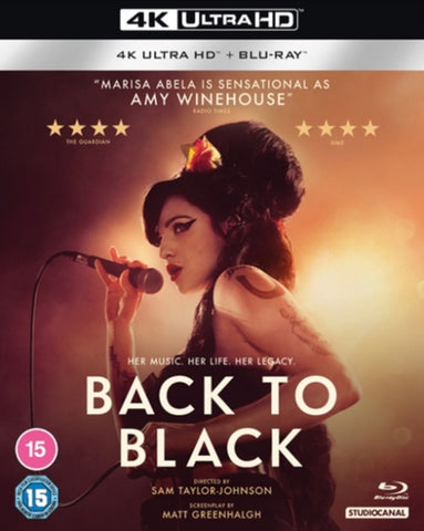 Amy Winehouse Back To Black (Marisa Abela) New 4K Ultra HD Region B Blu-ray