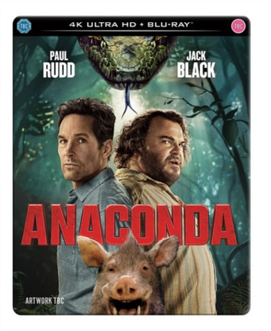 Anaconda 2025 (Jack Black) New 4K Ultra HD Region B Blu-ray + Steelbook Presale