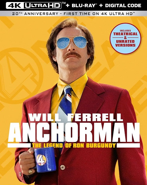 Anchorman The Legend of Ron Burgundy New 4K Ultra HD Blu-ray + Digital