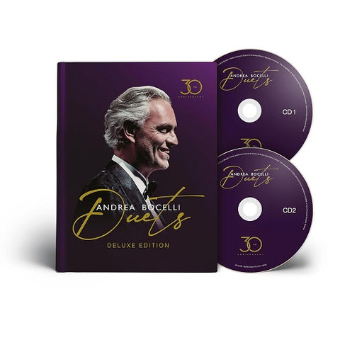 Andrea Bocelli Duets 30th Anniversary 2 Disc New CD + Book