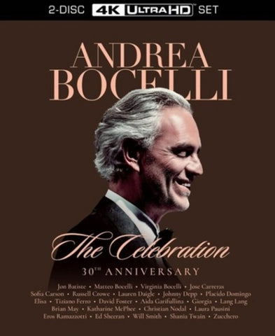 Andrea Bocelli The Celebration 30th Anniversary New Region B Blu-ray Presale