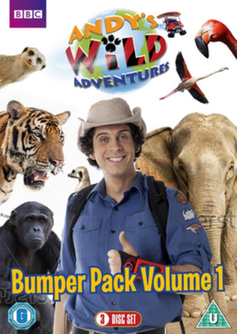 Andy's Wild Adventures Volume 1 Region 4 DVD New Andys 3 Disc Bumper Collection