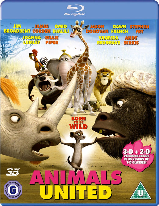 Animals United (Stephen Fry Joanna Lumley) New 3D + 2D Region B Blu-ray