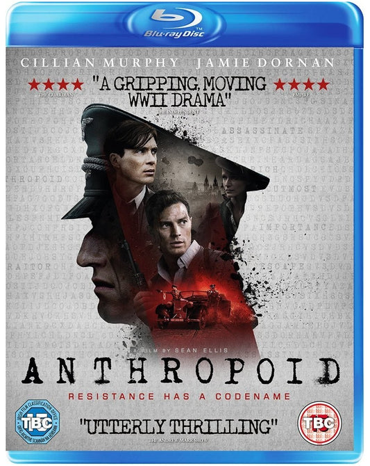 Anthropoid (Cillian Murphy Jamie Dornan) Blu-ray Region B New