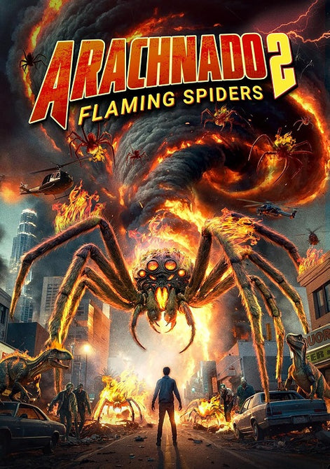 Arachnado 2 Flaming Spiders (Eric Larsen Allie Perez) Two New DVD Presale