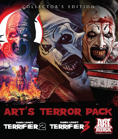Arts Terror Pack Terrifier 2 + 3 + Art Attack The Dissection Blu-ray Presale