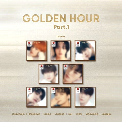 ATEEZ GOLDEN HOUR Part 1 (Digipak) Target Exclusive One CD + Photos Photo Cards