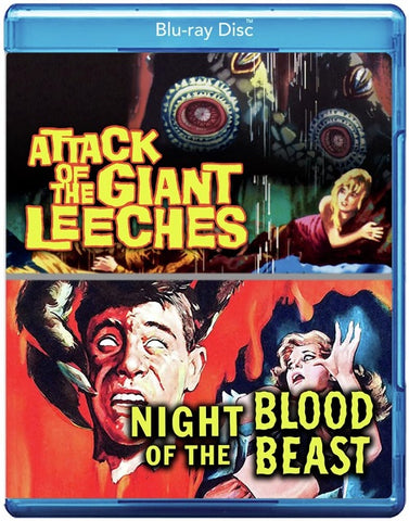 Attack Of The Giant Leeches + Night Of The Blood Beast (Ken Clark) New Blu-ray