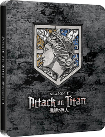Attack On Titan Season 1 Series One Limited Edition Reg B Blu-ray Steelbook
