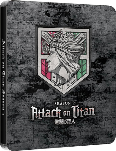 Attack on Titan Season 2 Series Two Second New Blu-ray + Steelbook