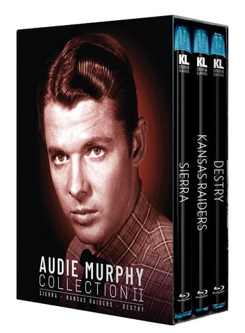 Audie Murphy Collection II Destry + Kansas Raiders + Sierra 2 Two New Blu-ray
