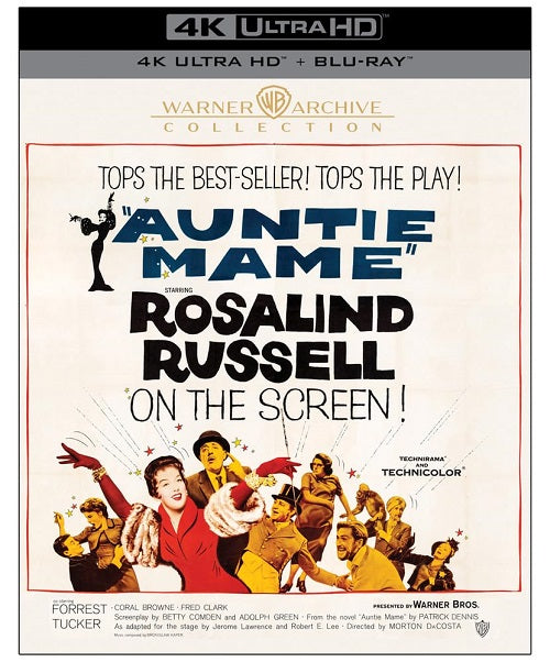 Auntie Mame (Rosalind Russell Chris Alexander) New 4K Ultra HD Blu-ray Presale
