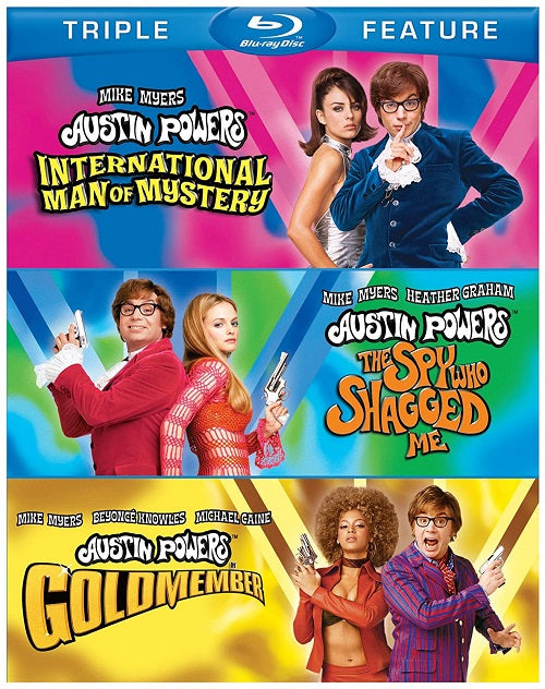 Austin Powers Triple Feature (Mike Myers Beyonce Michael Caine) Region B Blu-ray