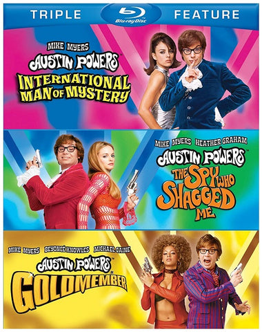 Austin Powers Triple Feature (Mike Myers Beyonce Michael Caine) Region B Blu-ray