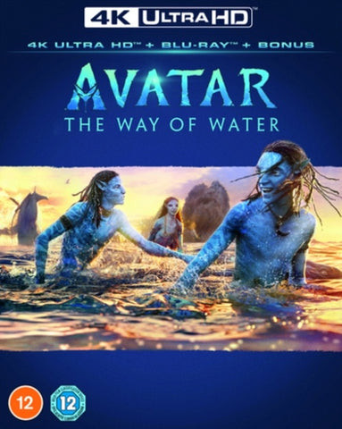 Avatar The Way of Water (Zoe Saldana) New 4K Ultra HD Region B Blu-ray