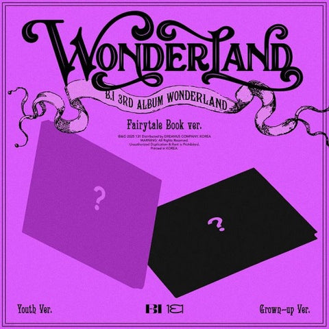 B I Wonderland Fairy Tale Version New CD + Booklet + Photo + Photo Card Presale