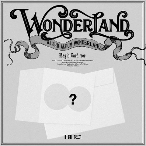 B I Wonderland Magic Card Version New CD + Pop-Up Card Presale