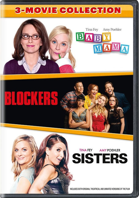 Baby Mama + Blockers + Sisters 3 movie Collection (Tina Fey Leslie Mann) DVD